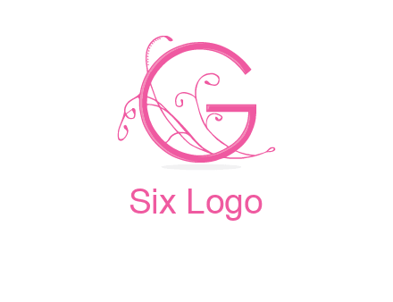 ornaments in letter g logo