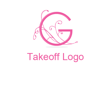 ornaments in letter g logo