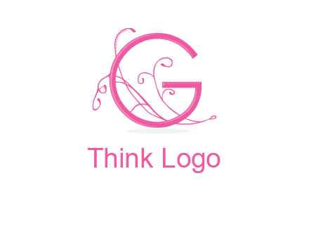 ornaments in letter g logo