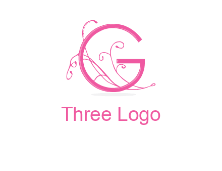 ornaments in letter g logo