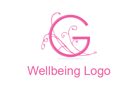 ornaments in letter g logo