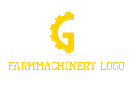 gear mixed with letter g logo