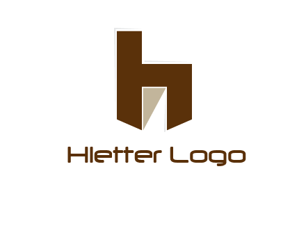 door merged with letter h logo