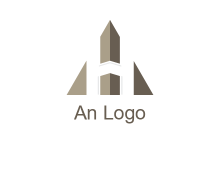 letter h inside the triangle logo