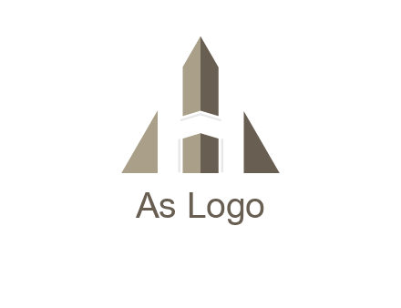 letter h inside the triangle logo