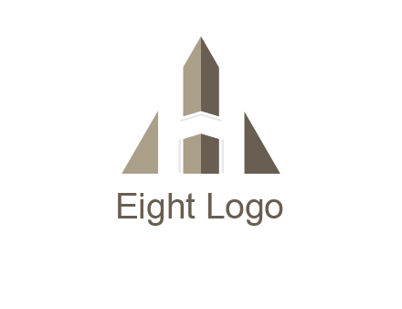 letter h inside the triangle logo