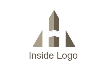 letter h inside the triangle logo