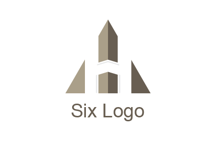 letter h inside the triangle logo