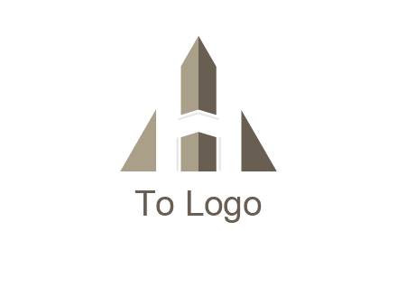 letter h inside the triangle logo