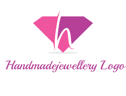 letter h placed in front of a diamond shape logo