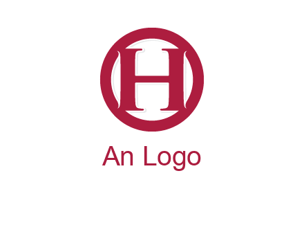 letter h inside circle logo