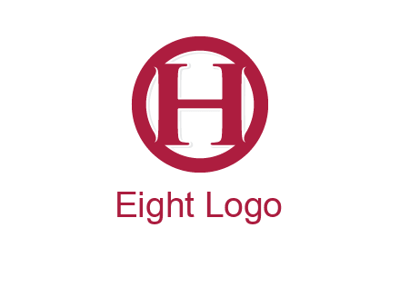 letter h inside circle logo
