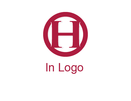 letter h inside circle logo