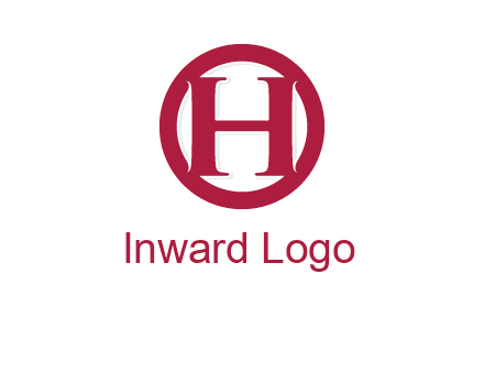 letter h inside circle logo
