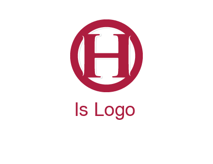 letter h inside circle logo