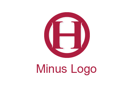 letter h inside circle logo