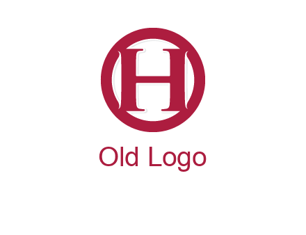 letter h inside circle logo