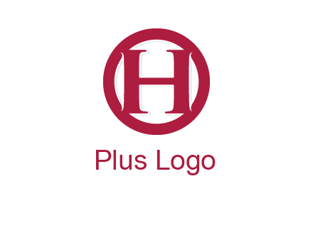 letter h inside circle logo