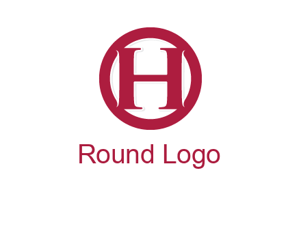letter h inside circle logo