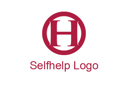 letter h inside circle logo