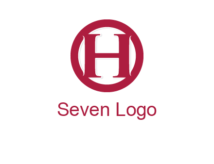 letter h inside circle logo