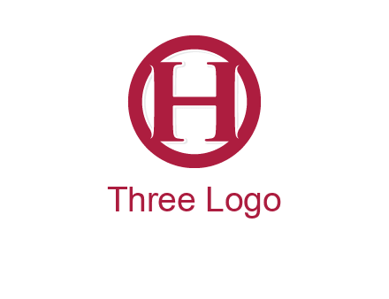 letter h inside circle logo