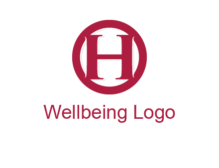 letter h inside circle logo
