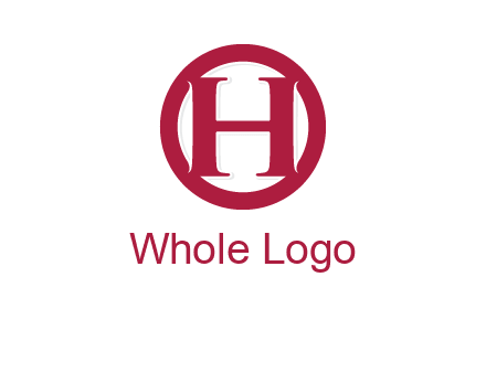 letter h inside circle logo