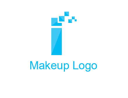 letter i incorporated with pixels logo