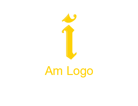 old font letter I