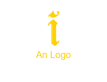 old font letter I