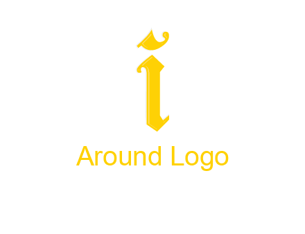 old font letter I