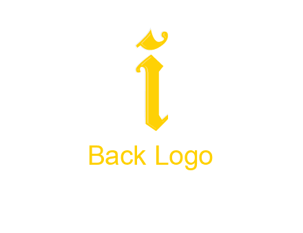 old font letter I