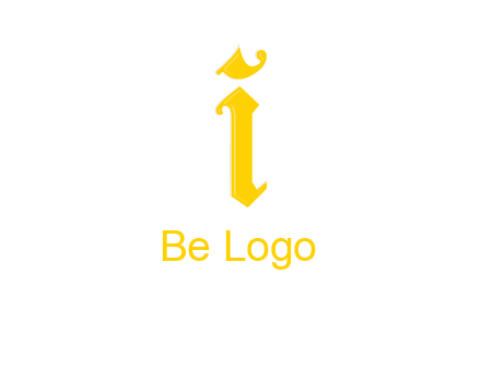 old font letter I