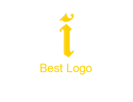 old font letter I