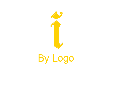 old font letter I