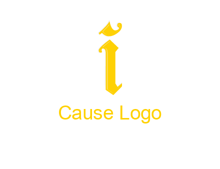 old font letter I