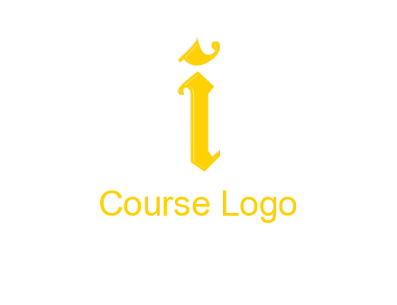 old font letter I