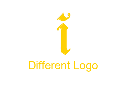 old font letter I