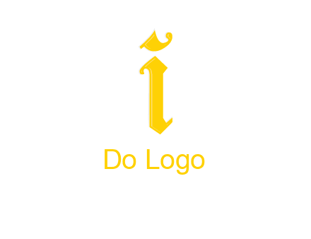 old font letter I