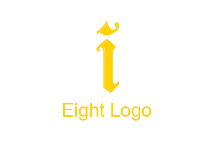 old font letter I