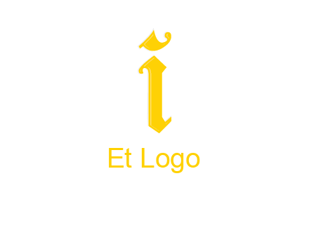 old font letter I