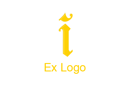 old font letter I