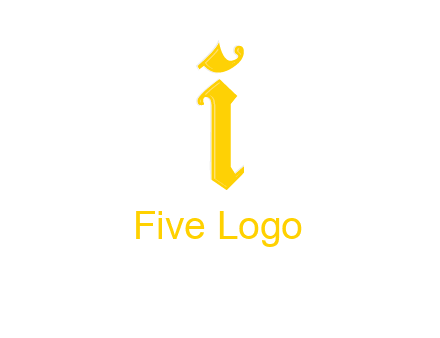old font letter I