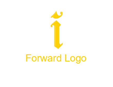 old font letter I