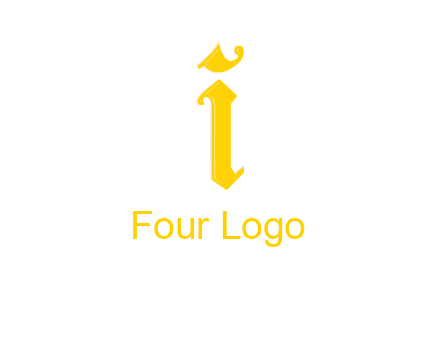 old font letter I