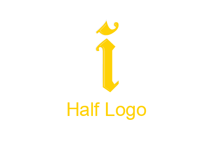 old font letter I