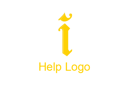 old font letter I