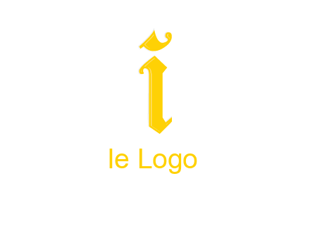 old font letter I
