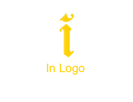 old font letter I